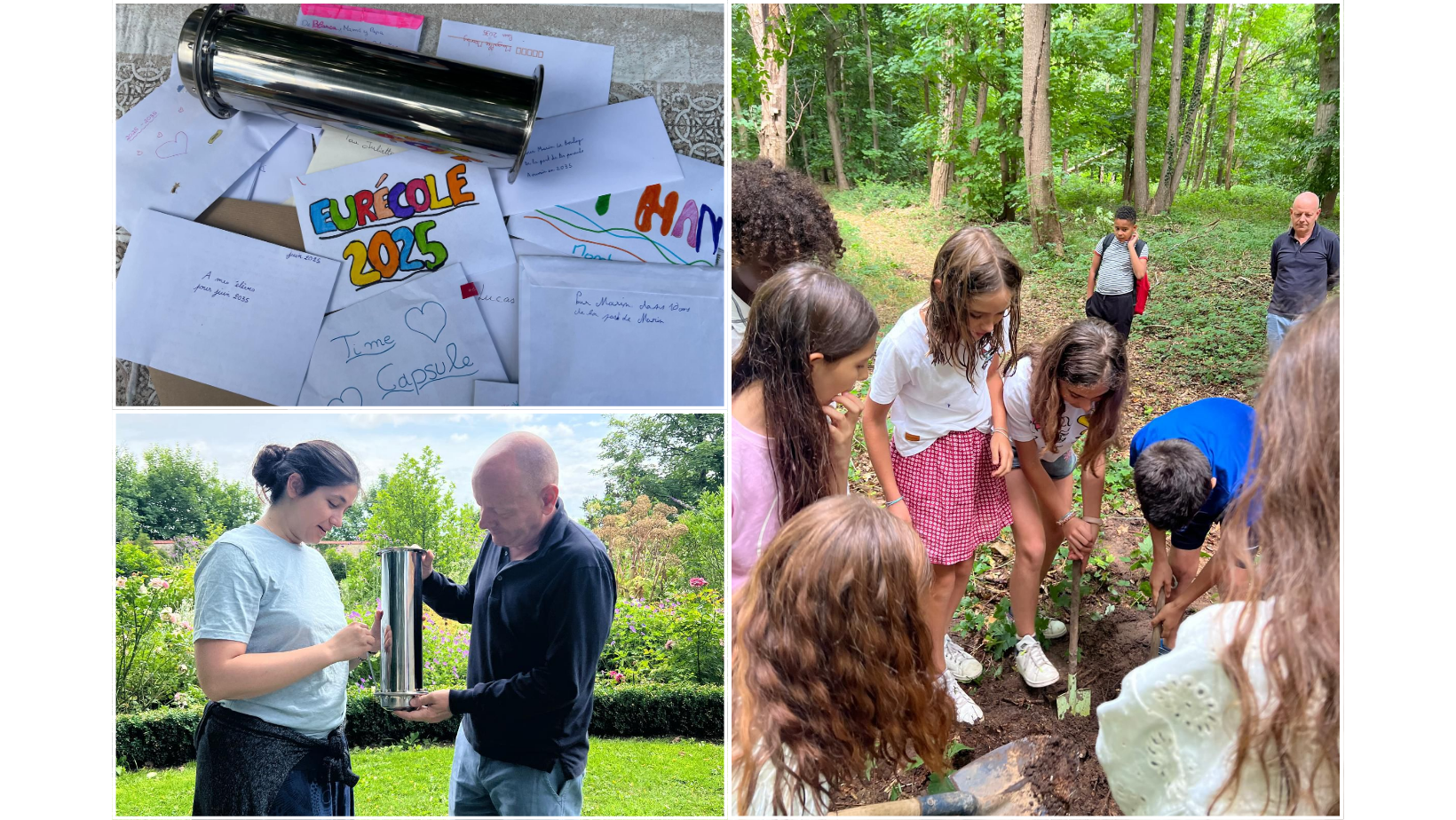 2. time capsule Time capsule faite par les élèves d'Eurécole école privée bilingue à paris