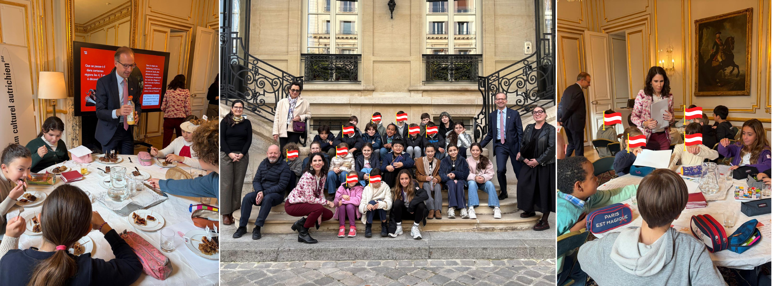 sortie à l'ambassade d'autriche pour les élèves d'eurecole