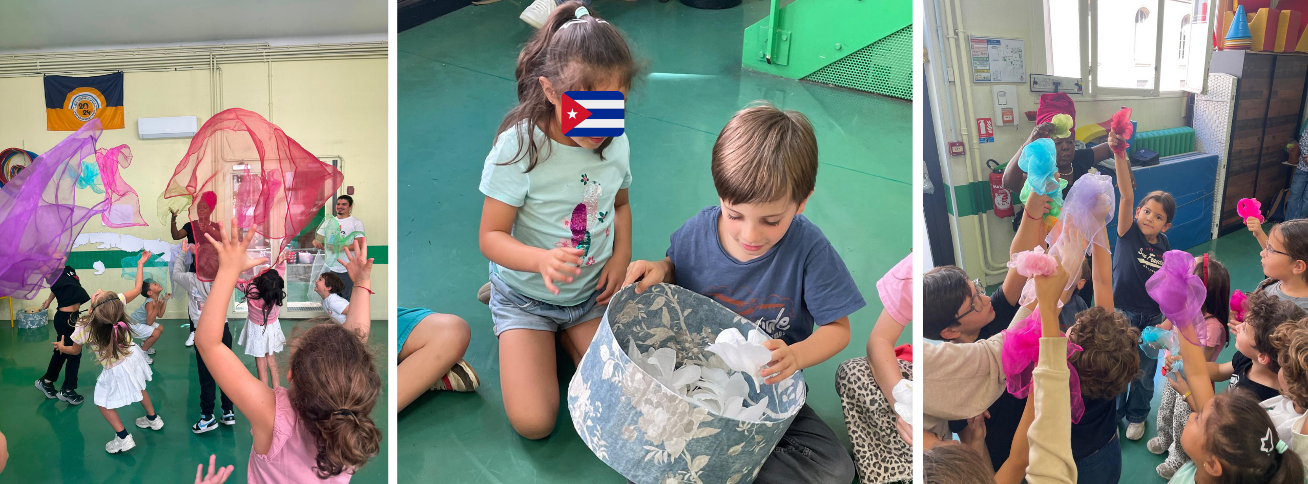 15 Danse Cubaine Élèves du primaire d'Eurécole participant à un atelier de danse cubaine en espagnol animé par une intervenante de l'Ambassade de Cuba.