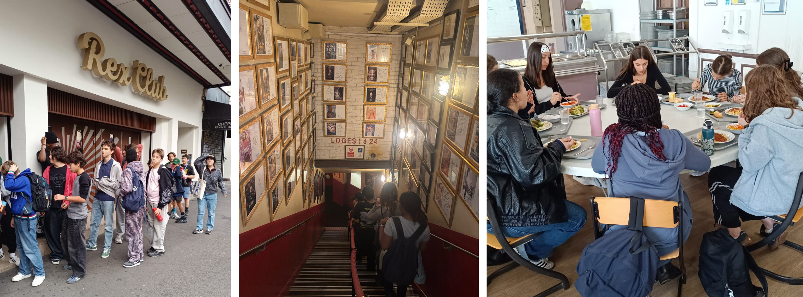 7 Semaine d'intégration collège - Partie 2 Élèves du collège Eurécole découvrant les coulisses du cinéma au Grand Rex à Paris pendant leur semaine d'intégration.